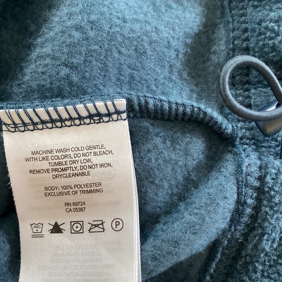 Columbia Blue Benton Springs Full Zip Fleece Jacket w Palm Tree & Moon logo - Picture 7 of 11